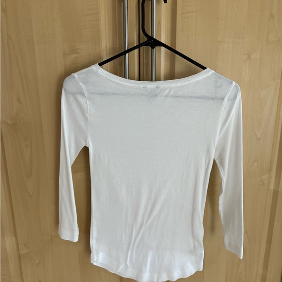 Ann Taylor boat neck 3/4 sleeve tee XS - Picture 2 of 3